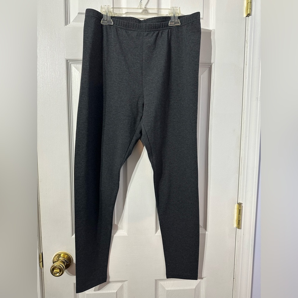 NWT J. Jill Charcoal Pima Ankle Leggings (M)